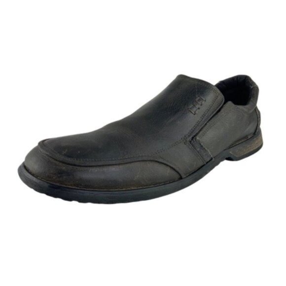 Bed Stu Distressed Dark Brown Leather Loafers - Picture 1 of 8